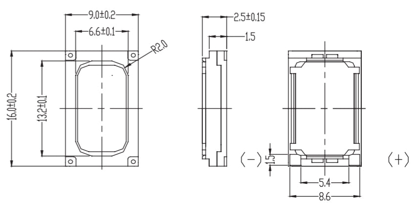 16x9mm Sugar Cube Speaker
