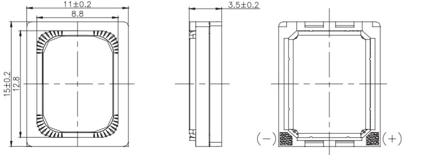 15x11mm Sugar Cube Speaker for KATO Widebody