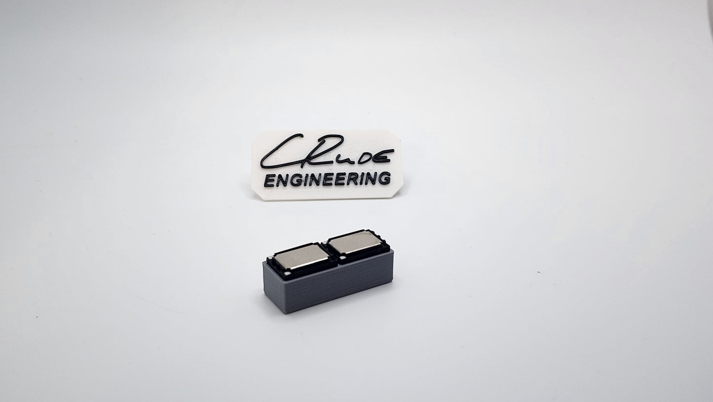 Double 15x11mm Sugar Cube Speakers with Narrow Baffle