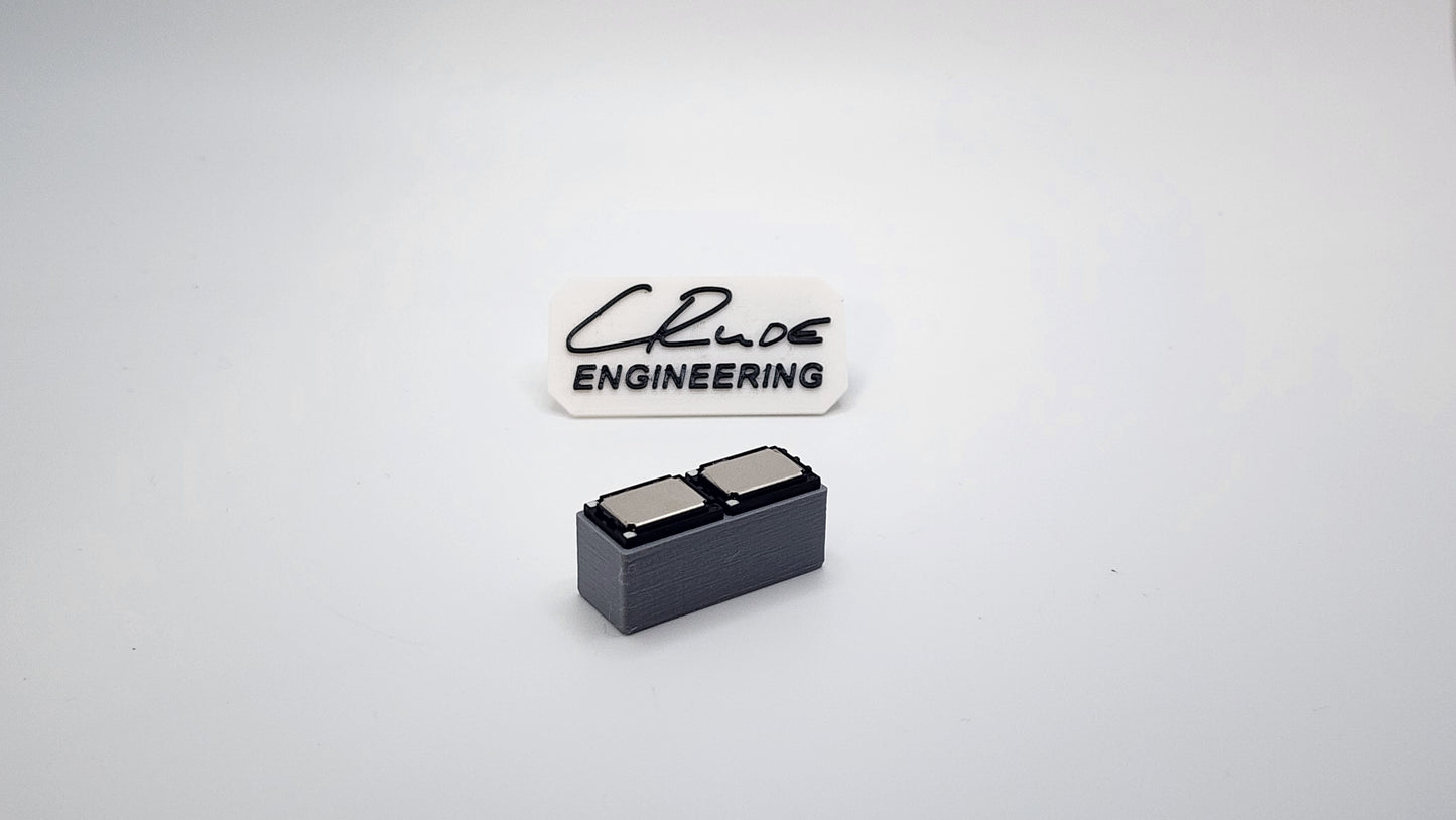 Double 15x11mm Sugar Cube Speakers with Narrow Baffle